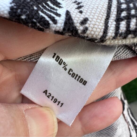 Appleseed’s Leaf Button Blazer Jacket Black Tan Women's Size 10 - Picture 11 of 11